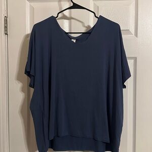 Elegant Navy Blue Women's Top